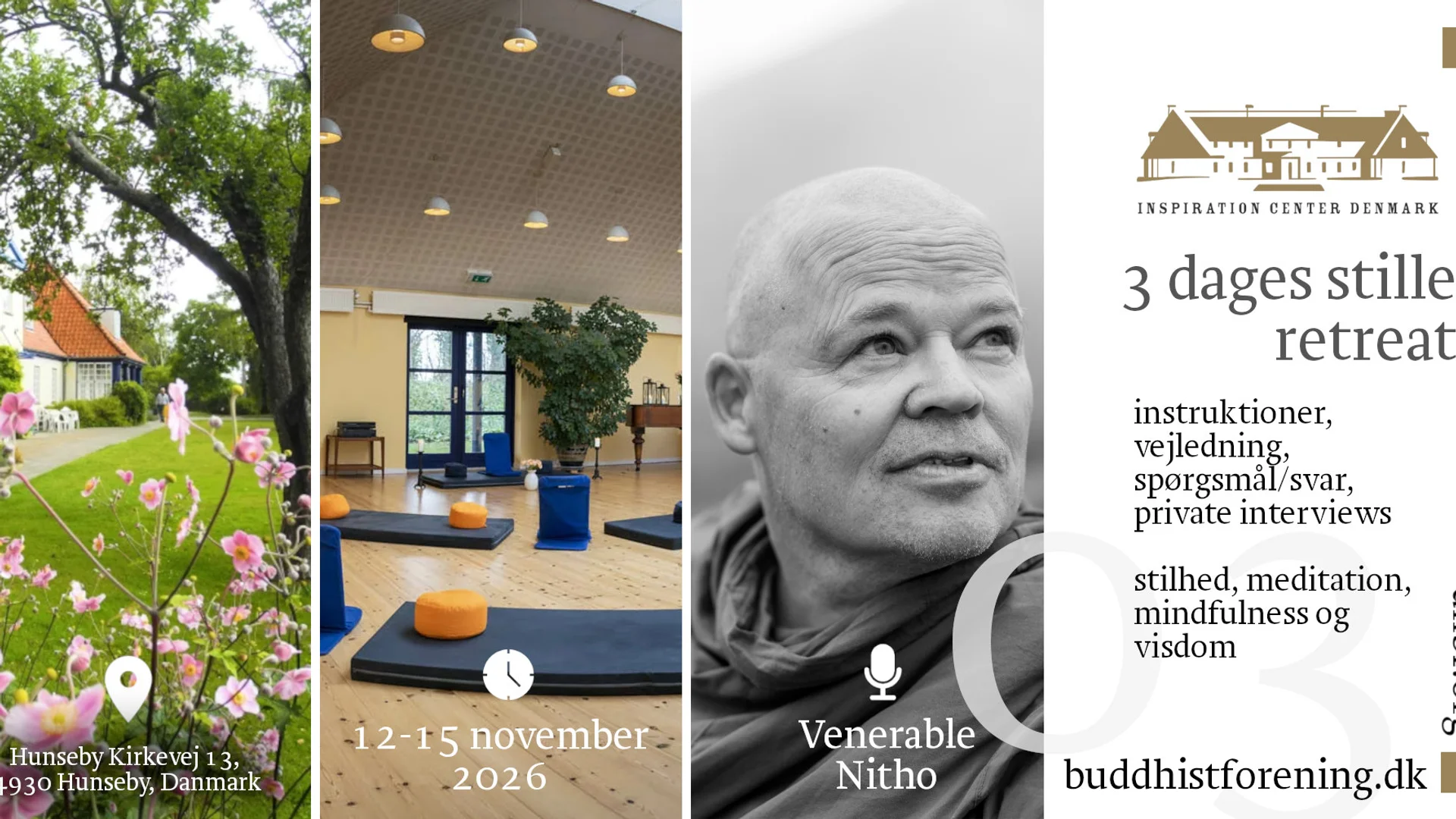 Maribo Retræte med Ajahn Nitho, november 2026